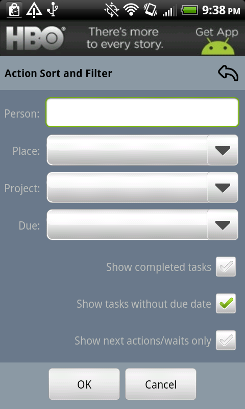 Show Tasks Without Due Date
